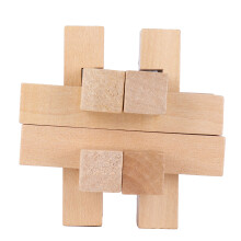 Intelligentes Holz-Puzzle Schloss Gehirnspielzeug