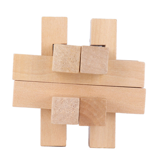 Lucchetto Incastro Legno Giocattolo Puzzle