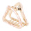 (#3) Triangular Hollow Hair Claw Clips Women Decorative 5