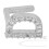 (Silver) Englischer Buchstabe D Zahn-Cosplay-Silberschmuck 2