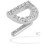 (Silver) Englischer Buchstabe D Zahn-Cosplay-Silberschmuck 5