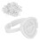 (White) 100 stks wimperlijm houder ring kop wit 2
