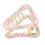 (#4) Triangular Hollow Hair Claw Clips Women Decorative 3