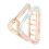 (#4) Triangular Hollow Hair Claw Clips Women Decorative 4
