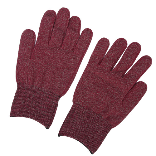 (Wine Red) Silberfaser-Antistatik-Handschuhe Arbeitsschutz Weinrot 2