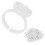 (White) 100 stks wimperlijm houder ring kop wit 5