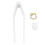 (Gold) C Shining Hip-Hop-False-Tooth Silber, Halloween-Deko 1