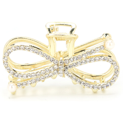 (2# Bowknot) Rhinestone Haarclips Kunstparel Strik 2#
