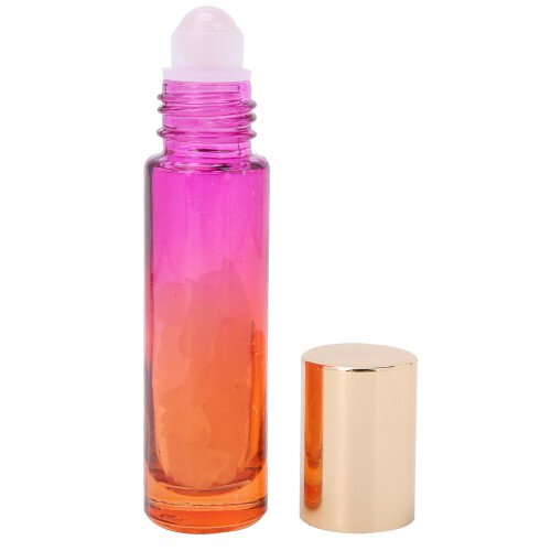 (Purple Red) Glass Roller Bottle 10ml Essential Oil Storage Dark Blue