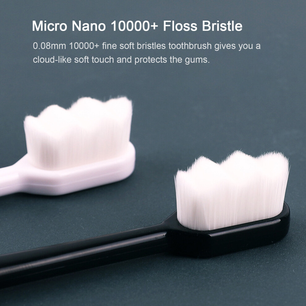 Extra Soft Micro Nano 10000+ Floss Bristle Toothbrush Sensitive Teeth