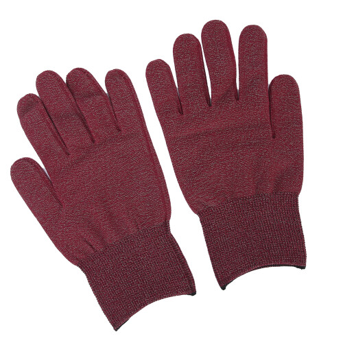 (Wine Red) Silberfaser-Antistatik-Handschuhe Arbeitsschutz Weinrot 1