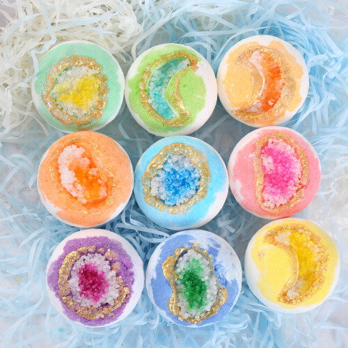 100g Sea Salt Bath Bombs Set 9 Pack Gift