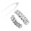 (Silver) Hip-Hop-Zahnset Silber Halloween Glitzer 3