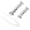 (Silver) Hip-Hop-False-Teeth Set, wiederverwendbar, Kupfer, Halloween 4