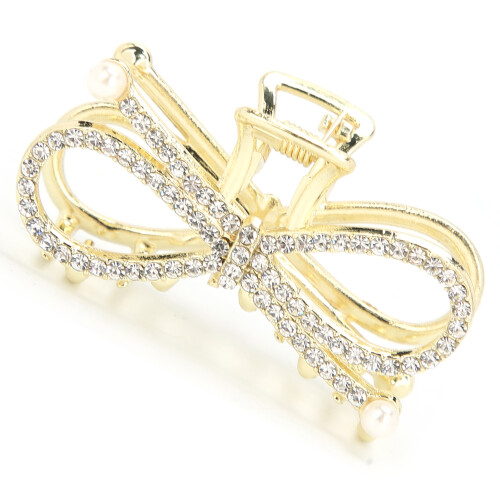 (2# Bowknot) Rhinestone Haarclips Kunstparel Strik 2# 1