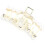(3# Planet) Rhinestone Haarclips Kunstparel Strik 2# 5