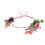 Rooskrans Bruiloft Hoofdband Roze 2