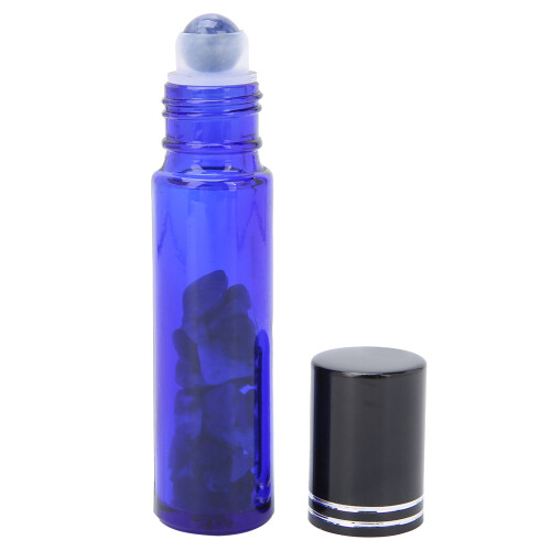 (Blue‑Vein Ball) Blaue Glas-Rollerflasche 10ml ätherisches Öl 1