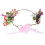 Rooskrans Bruiloft Hoofdband Roze 3