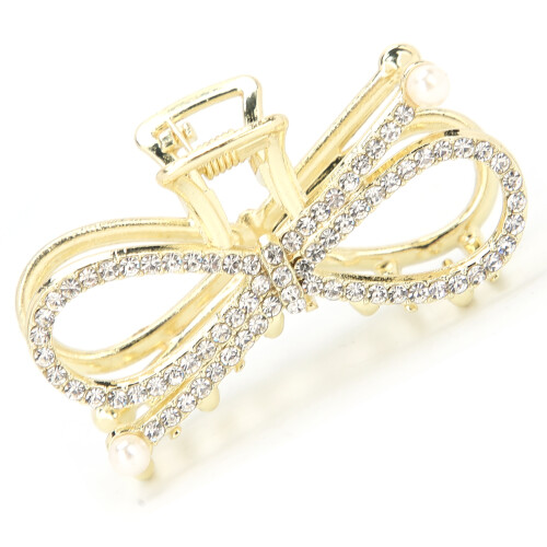 (2# Bowknot) Rhinestone Haarclips Kunstparel Strik 2# 2