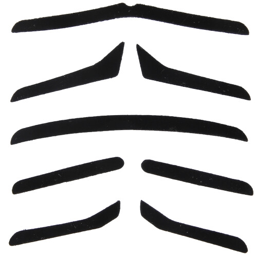 5 Types False Novelty Mustaches Self Adhesive Black Beard Halloween