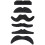6PCS Funny SelfAdhesive Black Fake Mustache 1