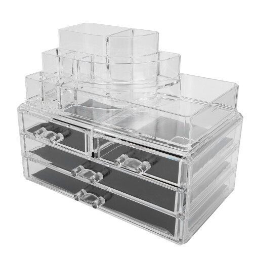 Multifunktionaler Transparenter Make-up Schmuck Organizer 2