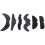 6PCS Funny SelfAdhesive Black Fake Mustache 4