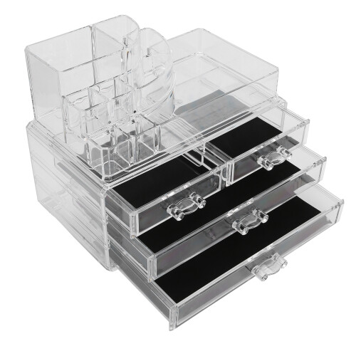 Multifunktionaler Transparenter Make-up Schmuck Organizer 1