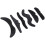 6PCS Funny SelfAdhesive Black Fake Mustache 2