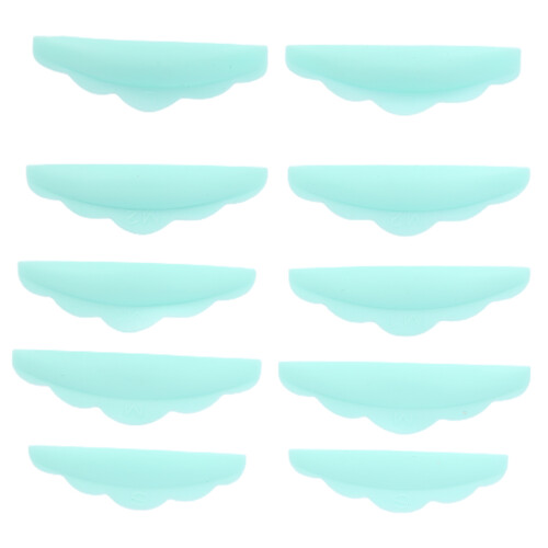 (Green) 5 paar siliconen wimper shield pads herbruikbaar 1