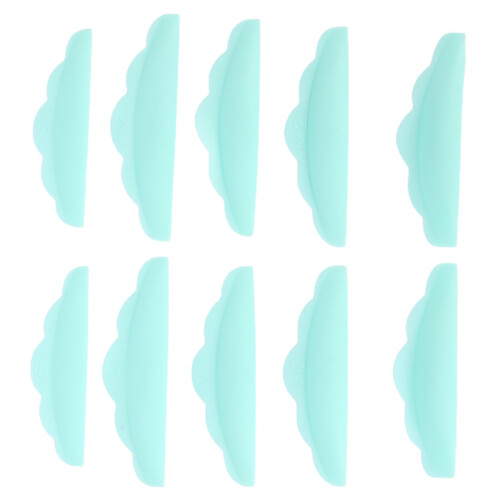 (Green) 5 paar siliconen wimper shield pads herbruikbaar 2