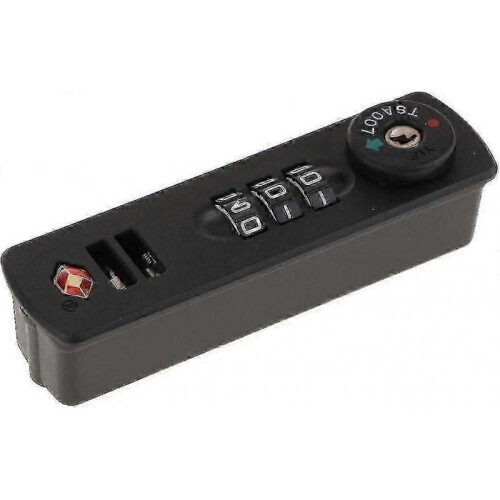 1 x TSA007 Combination Padlock for Luggage and Suitcases 3 Digits Black