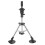 (Silver) Supporto Testa Manichino Regolabile Metallo Argento 3