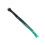 (Black Emerald) Helmet Ponytail Decoration Gradient Dreadlocks Wig Black Cyan 5