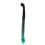 (Black Emerald) Helmet Ponytail Decoration Gradient Dreadlocks Wig Black Cyan 3