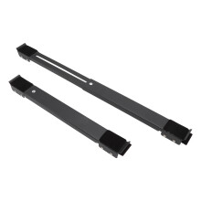2 Stück Stahl 300 kg Tragrolle 45-70cm Schwarz