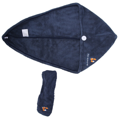 (Blue) Haarhanddoek wrap hoofdband set blauw