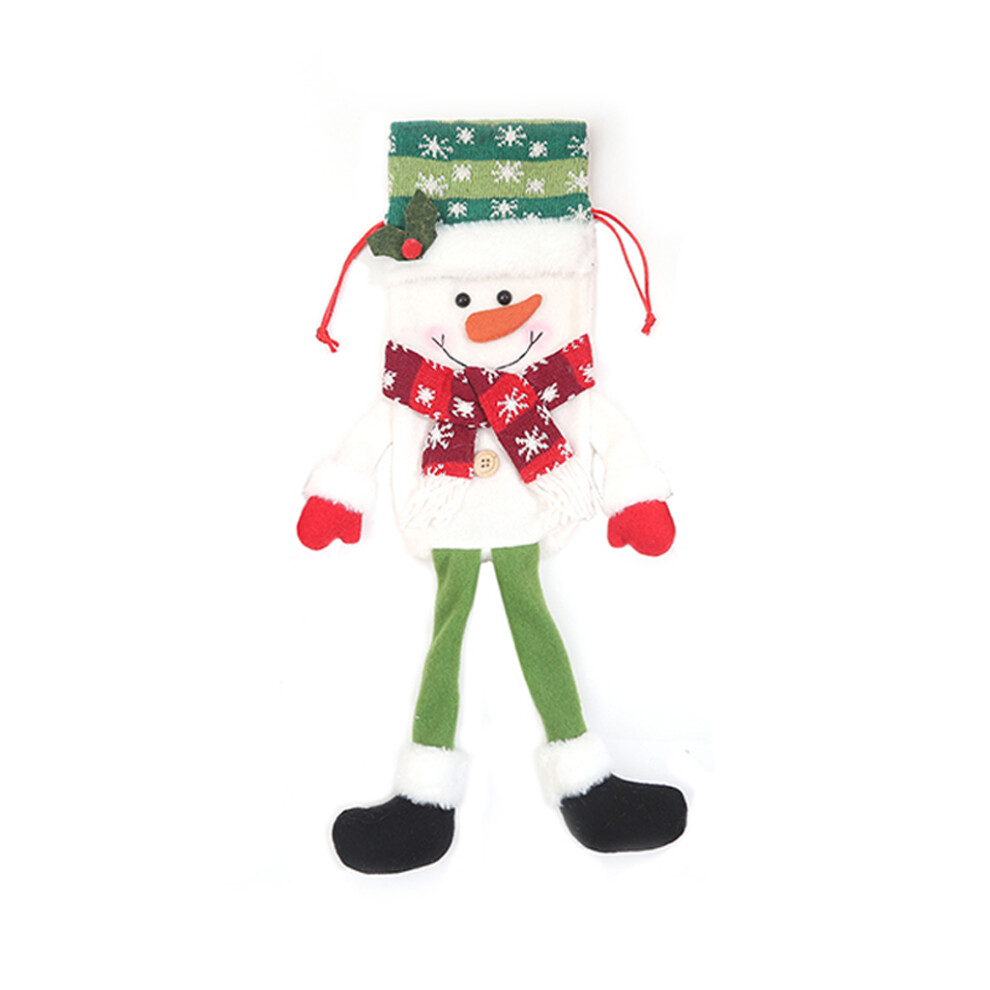 Long-legged Santa Snowman Elk Christmas Wine-Christmas snowman