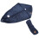 (Blue) Haarhanddoek wrap hoofdband set blauw 5