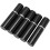 (Black) Set 5 Spruzzatori Profumo Alluminio 10ml Rosso Rosa 3