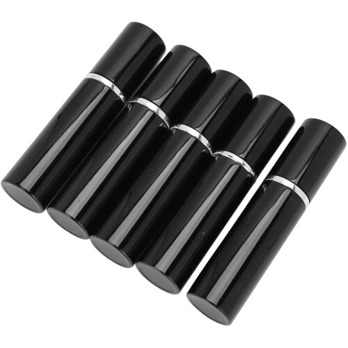 (Black) Set 5 Spruzzatori Profumo Alluminio 10ml Rosso Rosa 2