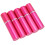 (Rose Red) Set 5 Spruzzatori Profumo Alluminio 10ml Rosso Rosa 2