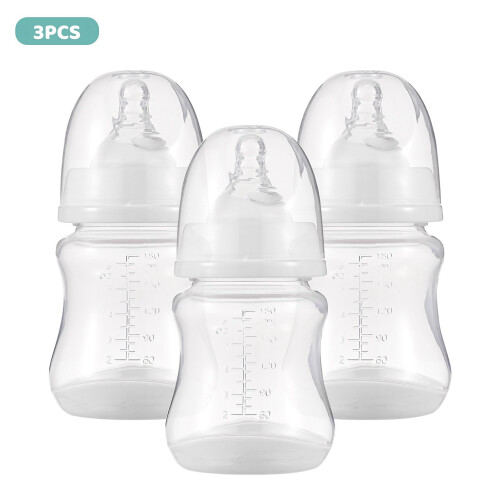 Babyflaschen mit Silikonsauger und