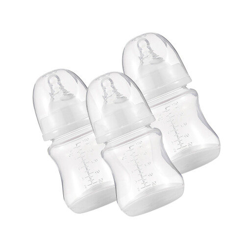 Babyflaschen mit Silikonsauger und 1