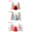 -Light Grey Single three-dimensional pine cone (closed version) 4 6