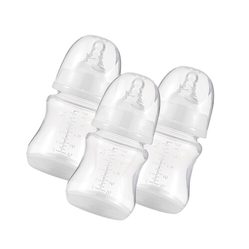 Babyflaschen mit Silikonsauger und 2
