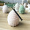 -Light Grey Single three-dimensional pine cone (closed version) 4 7