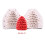 -Light Grey Single three-dimensional pine cone (closed version) 4 4