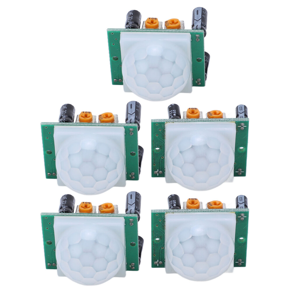 5Pcs Pir Ir Motion Detector Module Pcb Sensitive Adjustable For Security 9301356574025